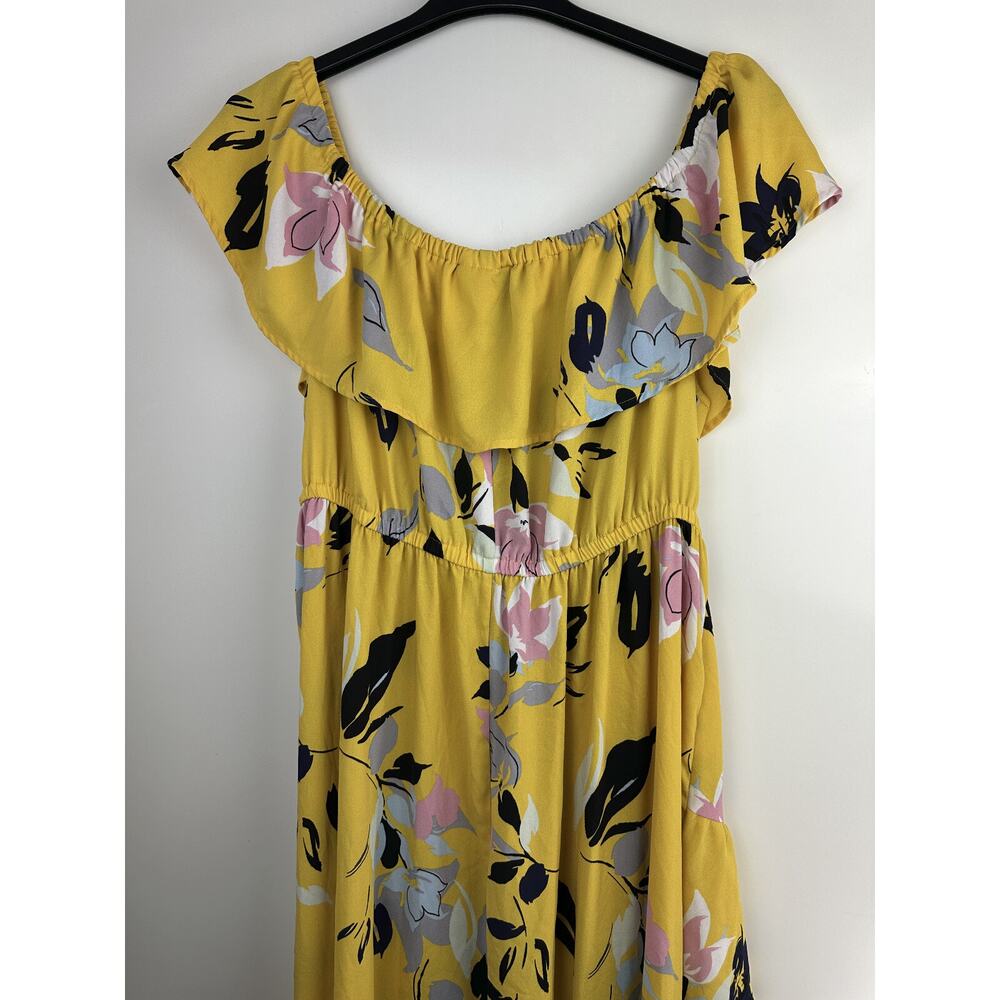 Lane Bryant Off Shoulder Ruffle Midi Dress Plus Size 22/24 Wedding Bridal Shower - Picture 11 of 16